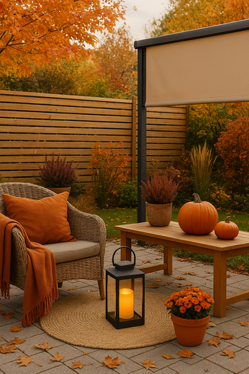 🍂 Der Herbst ist da: So dekorierst du deinen Garten in Deutschland – gemütlich, windgeschützt & stilvoll!