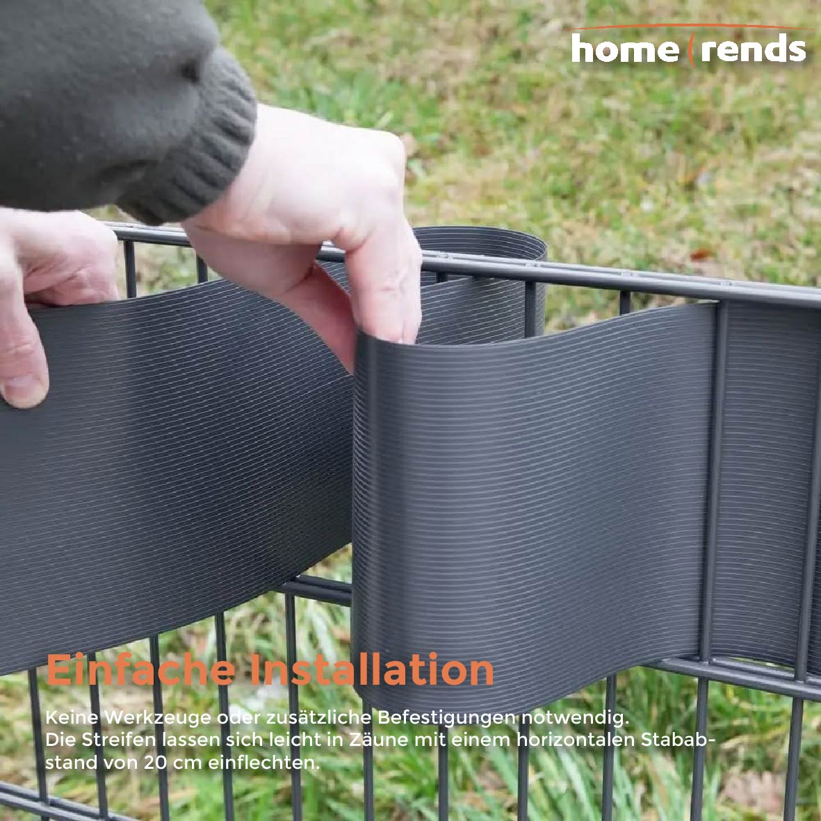 HOME TRENDS harte Sichtschutzstreifen PP 26m