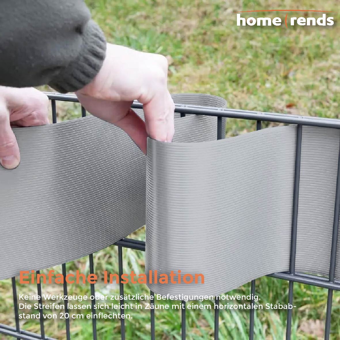 HOME TRENDS harte Sichtschutzstreifen PP 26m