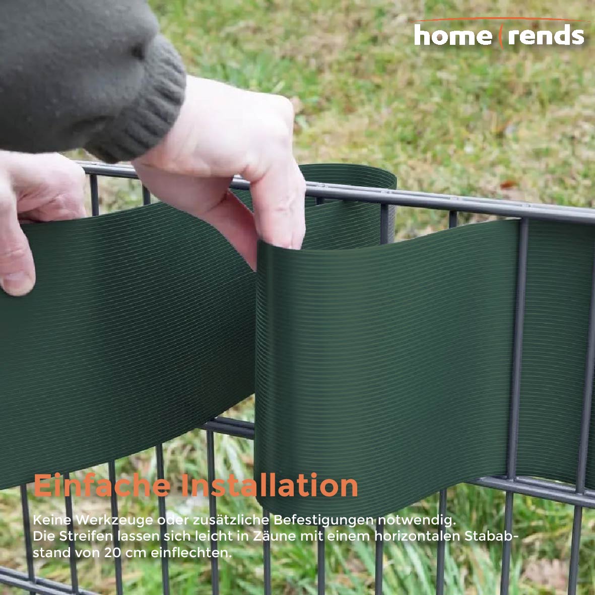 HOME TRENDS harte Sichtschutzstreifen PP 26m