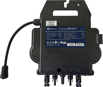 APSystem EZ1-M 800 Watt Mikro-Wechselrichter Plug & Play gedrosselt 600W Modulwechselrichter, PV-Eingangsleistung 300Wp-730Wp+ inkl. integrierter WLAN & Bluetooth Überwachung