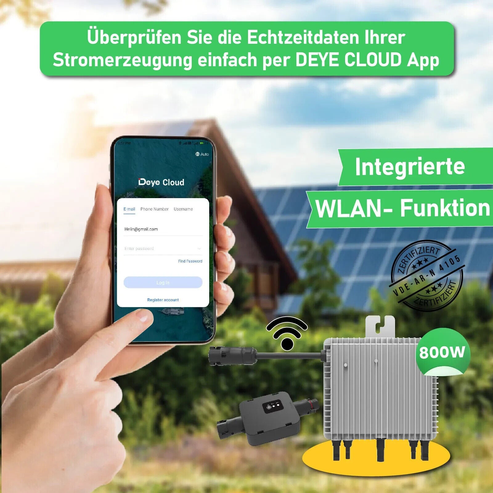 Deye neuer Wechselrichter mit Relais