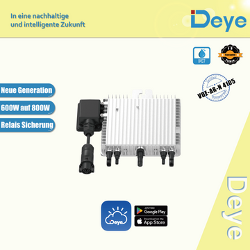Deye SUN-M80G4-EU-Q0 800W Wechselrichter mit Relais neue Generation (0% und 19% Mwst zur Auswahl)