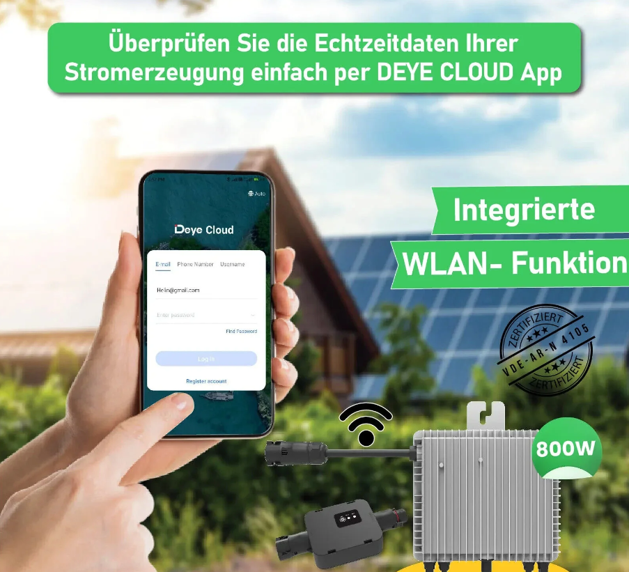 Deye 800W Mikro Wechselrichter