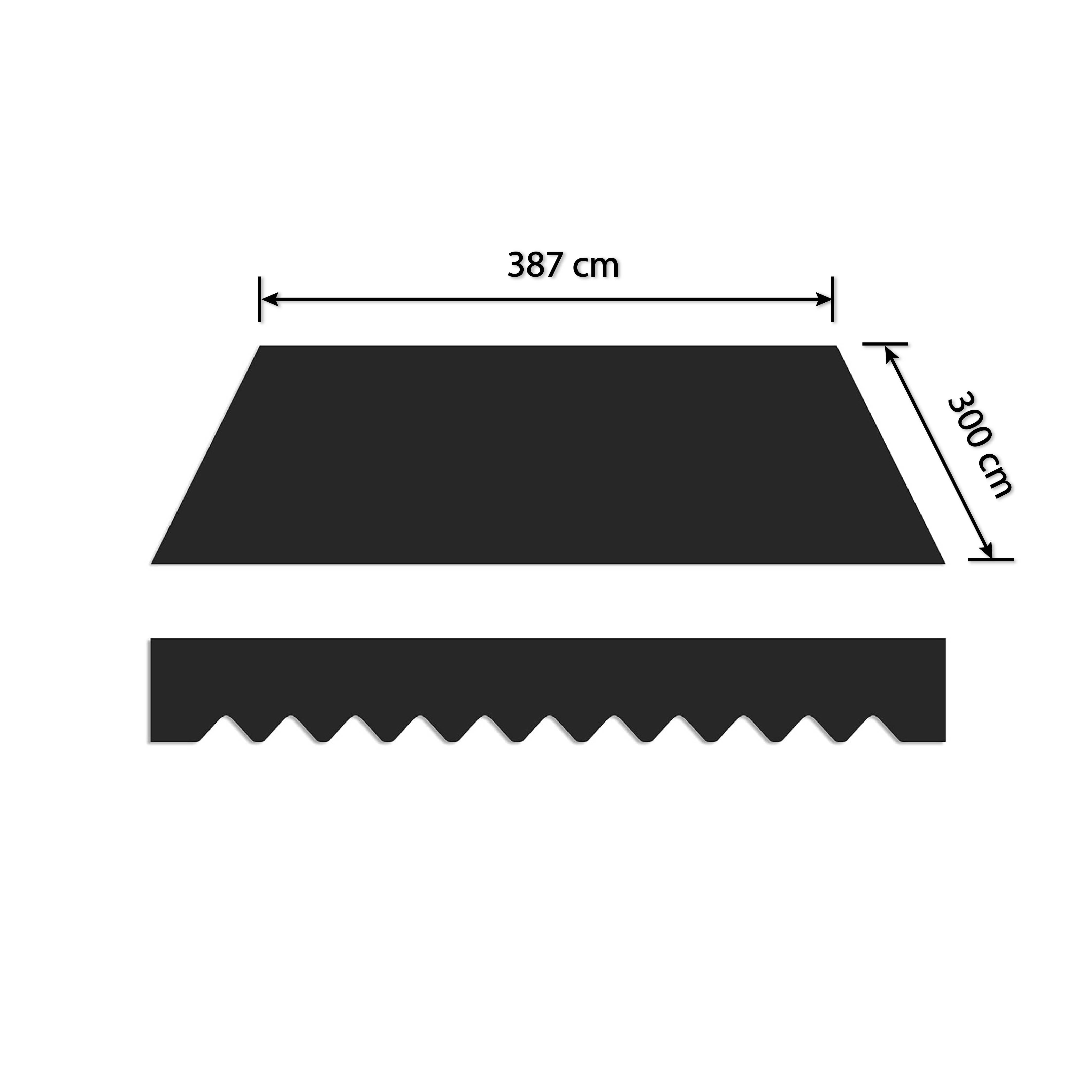 HOME TRENDS Awning fabric 3.87 x 3 m 