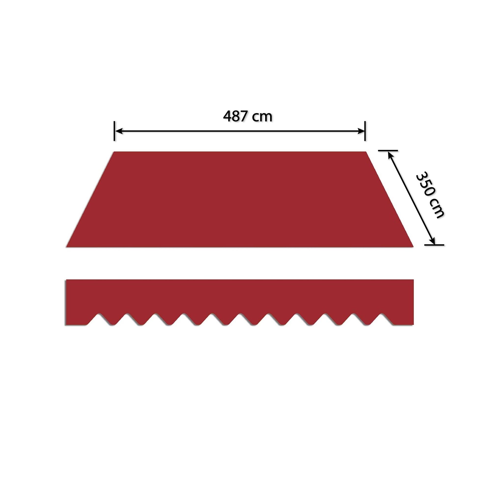 home & trends markisen HOME TRENDS fertig genäht Markisenstoff 4.87 x 3.5 m – Lead.Shop