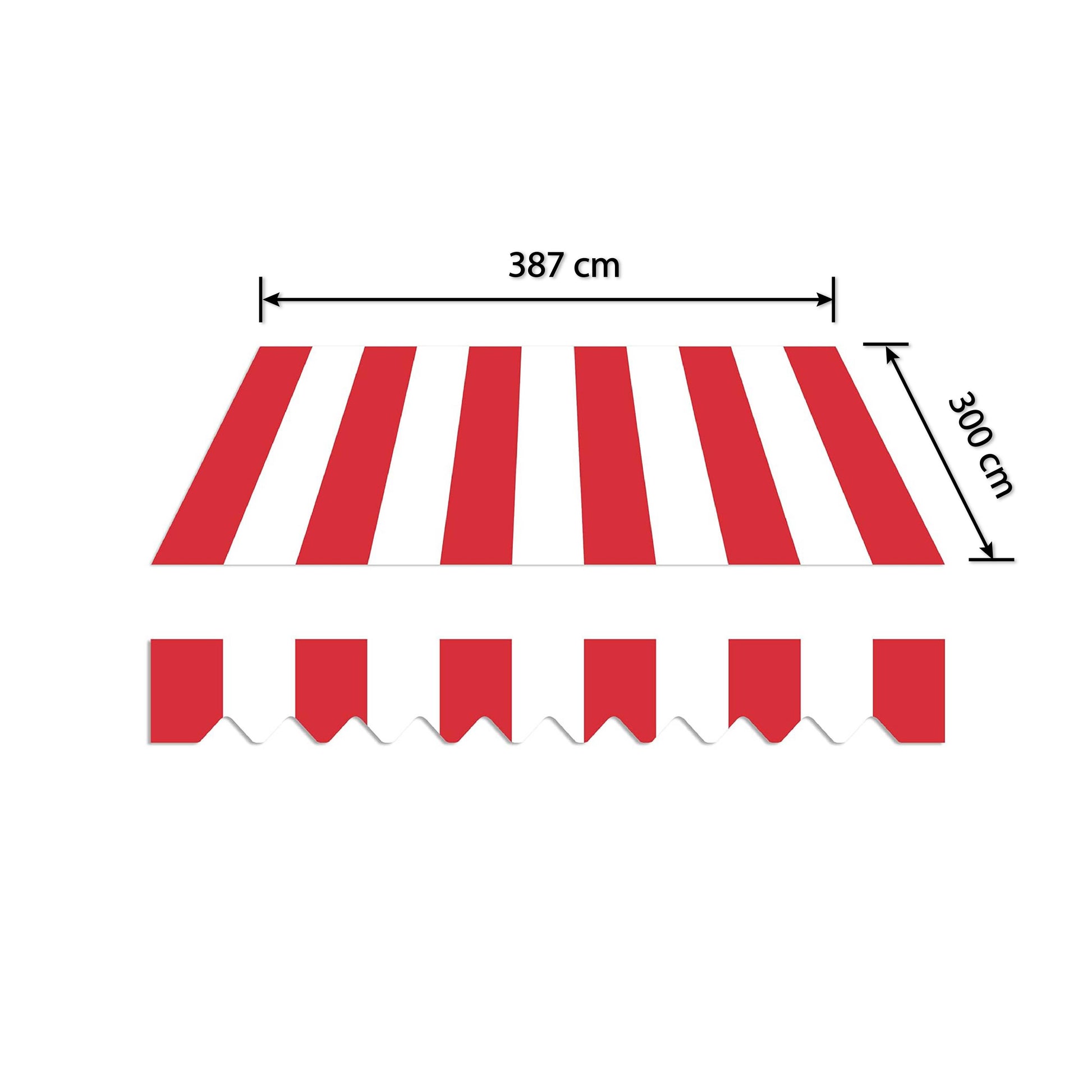 HOME TRENDS fertig genäht Markisenstoff 3.87 x 3 m – Lead.Shop