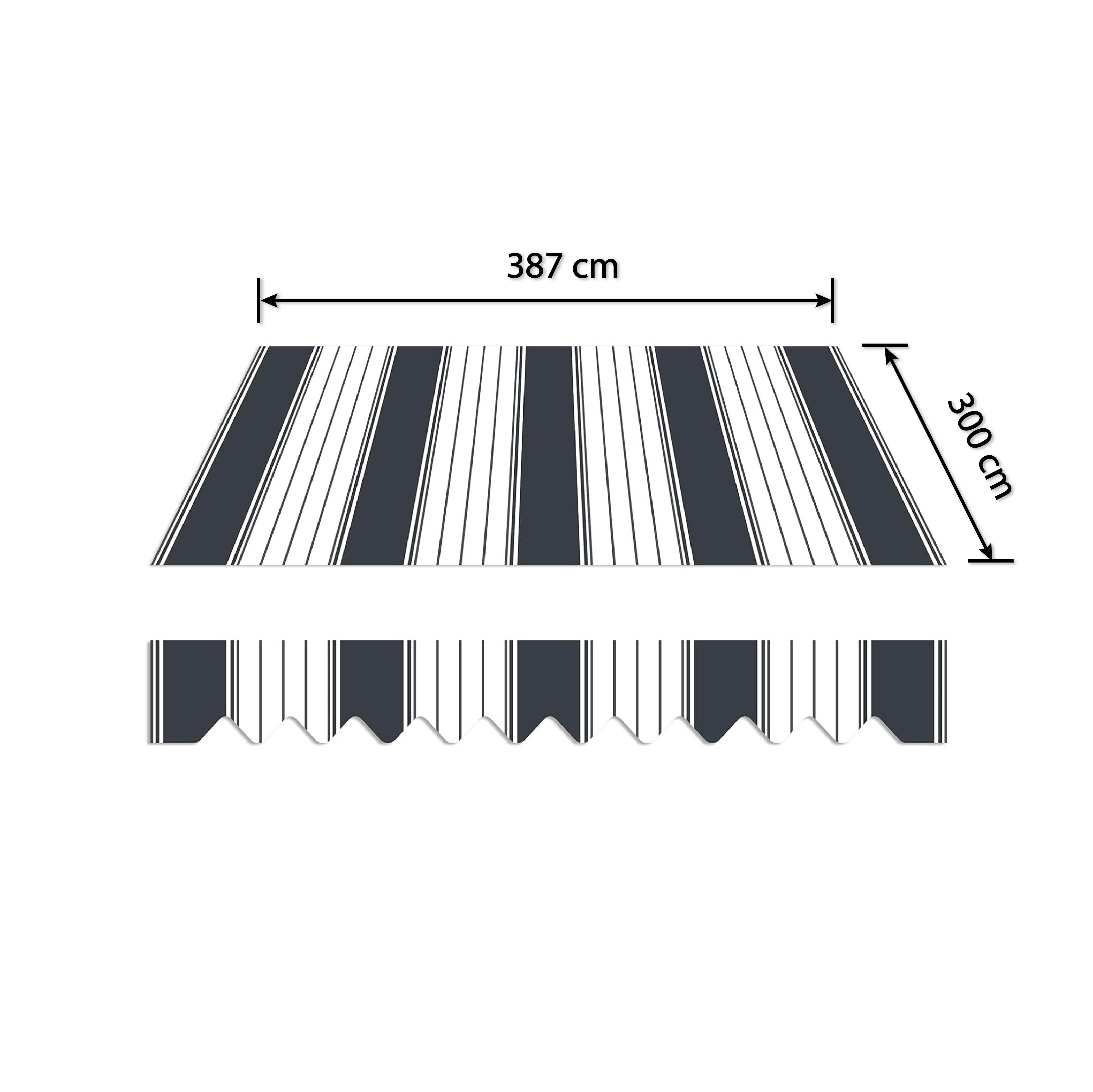 HOME TRENDS Awning fabric 3.87 x 3 m 