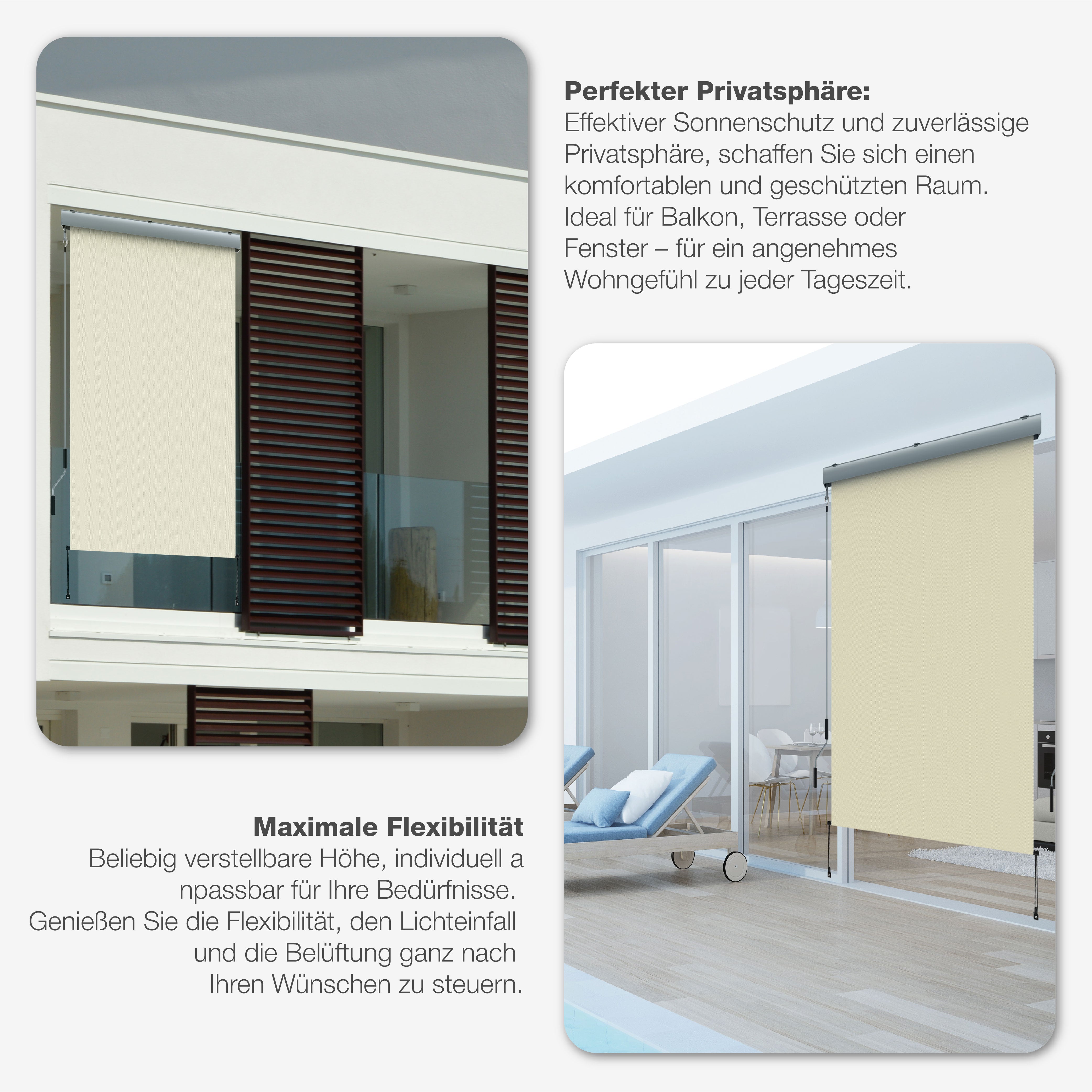 HOME TRENDS Vertical awnings 1.6 x 2.5 m