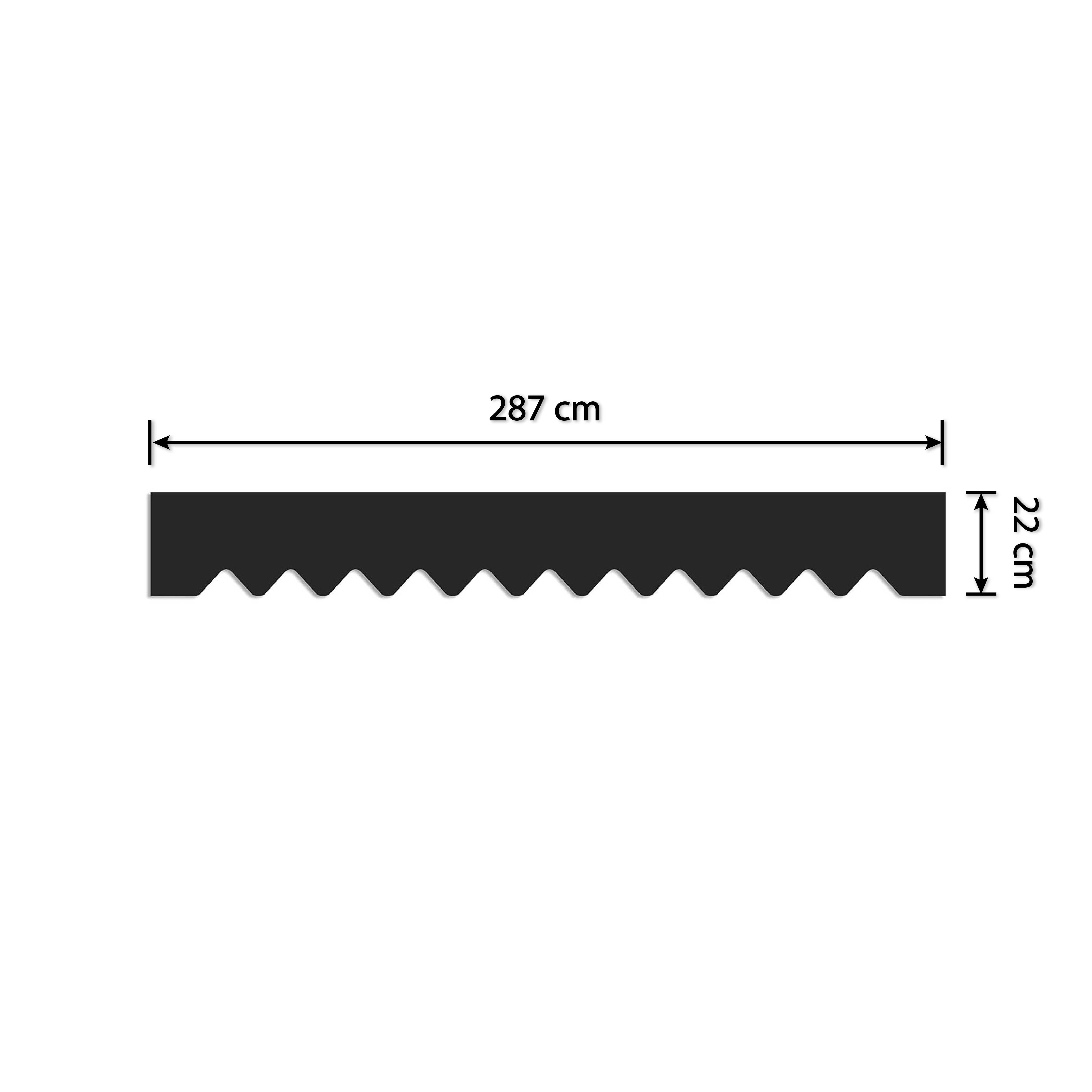 HOME TRENDS Awnings only Valance 287 cm x 22 cm
