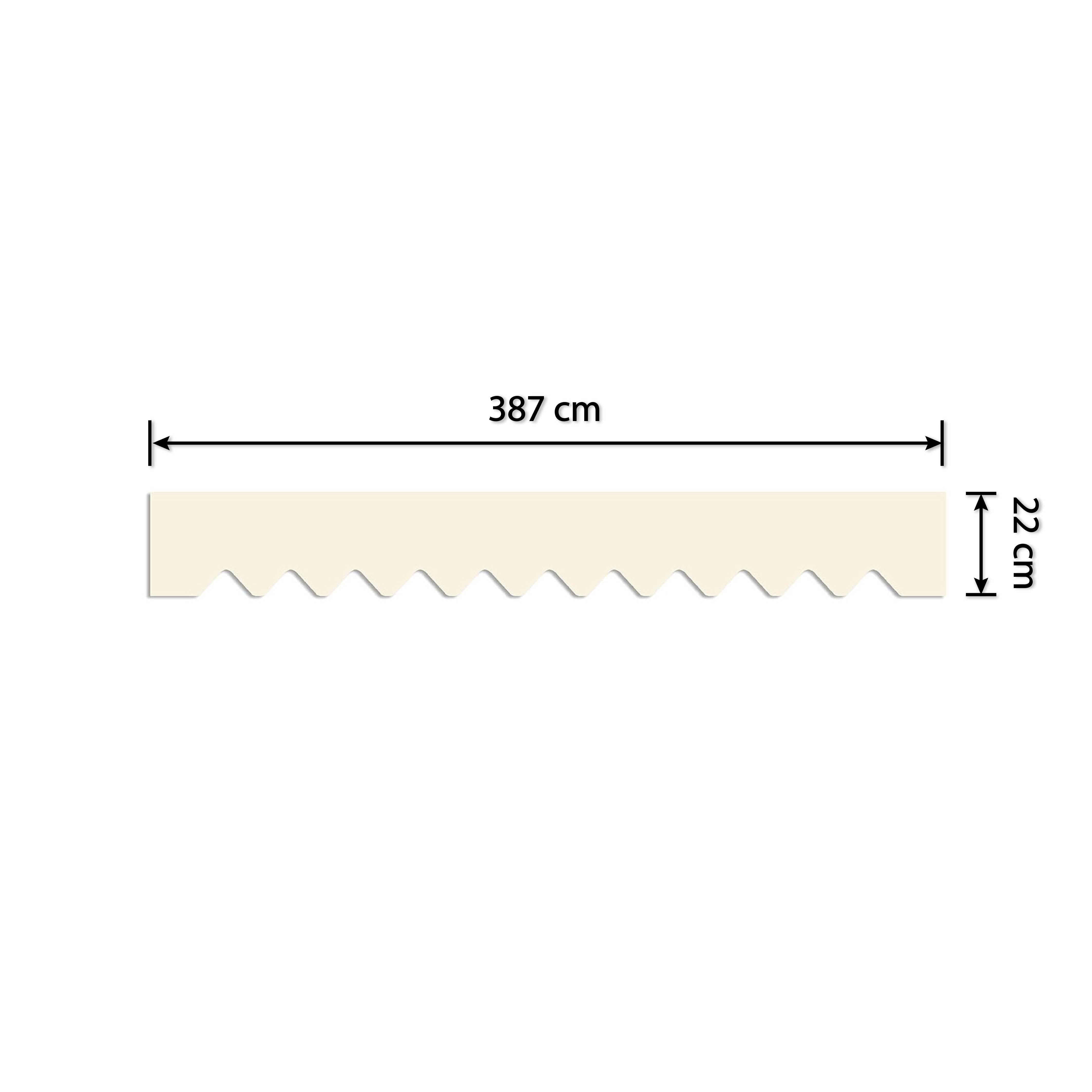 HOME TRENDS Awnings only Valance 387 cm x 22 cm