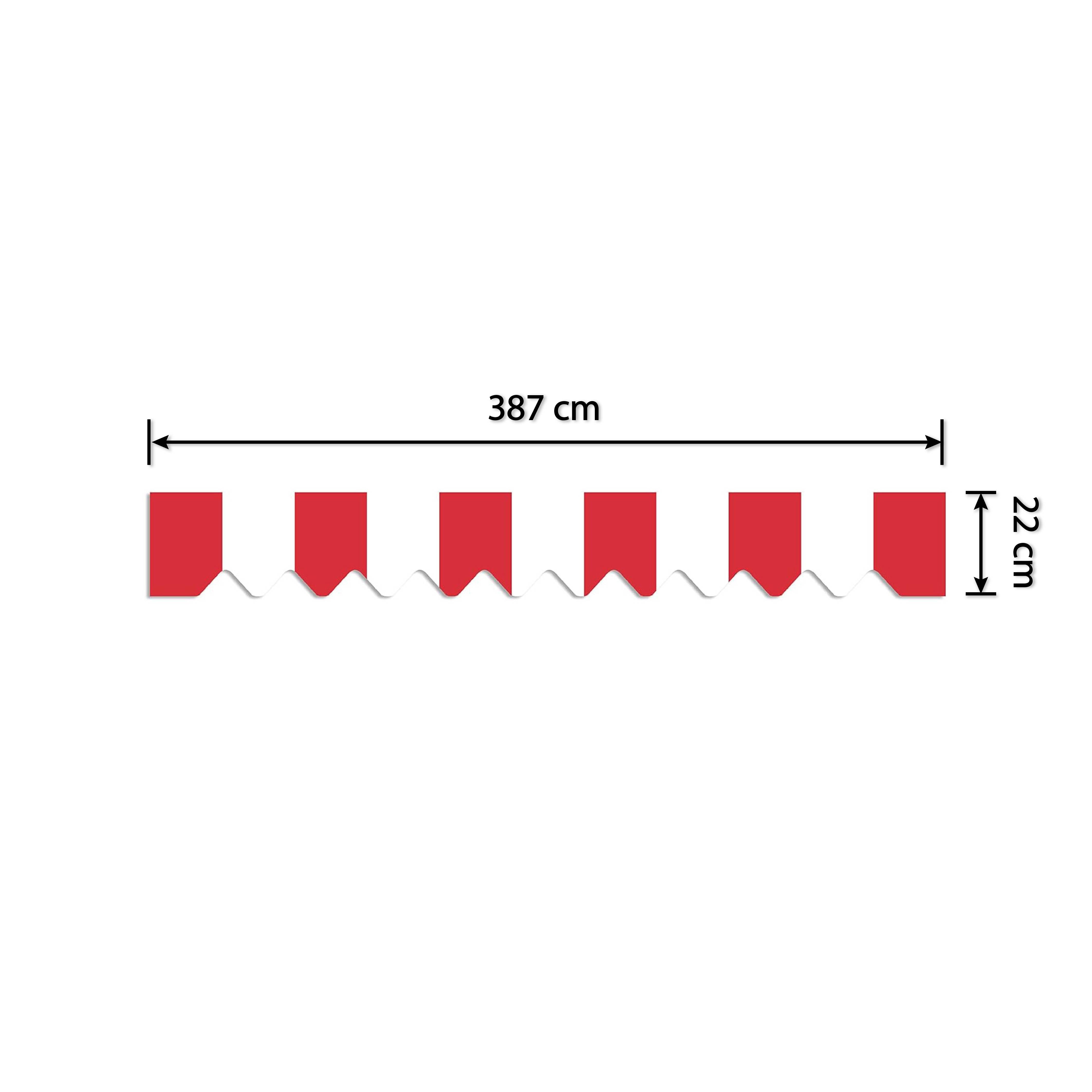 HOME TRENDS Awnings only Valance 387 cm x 22 cm