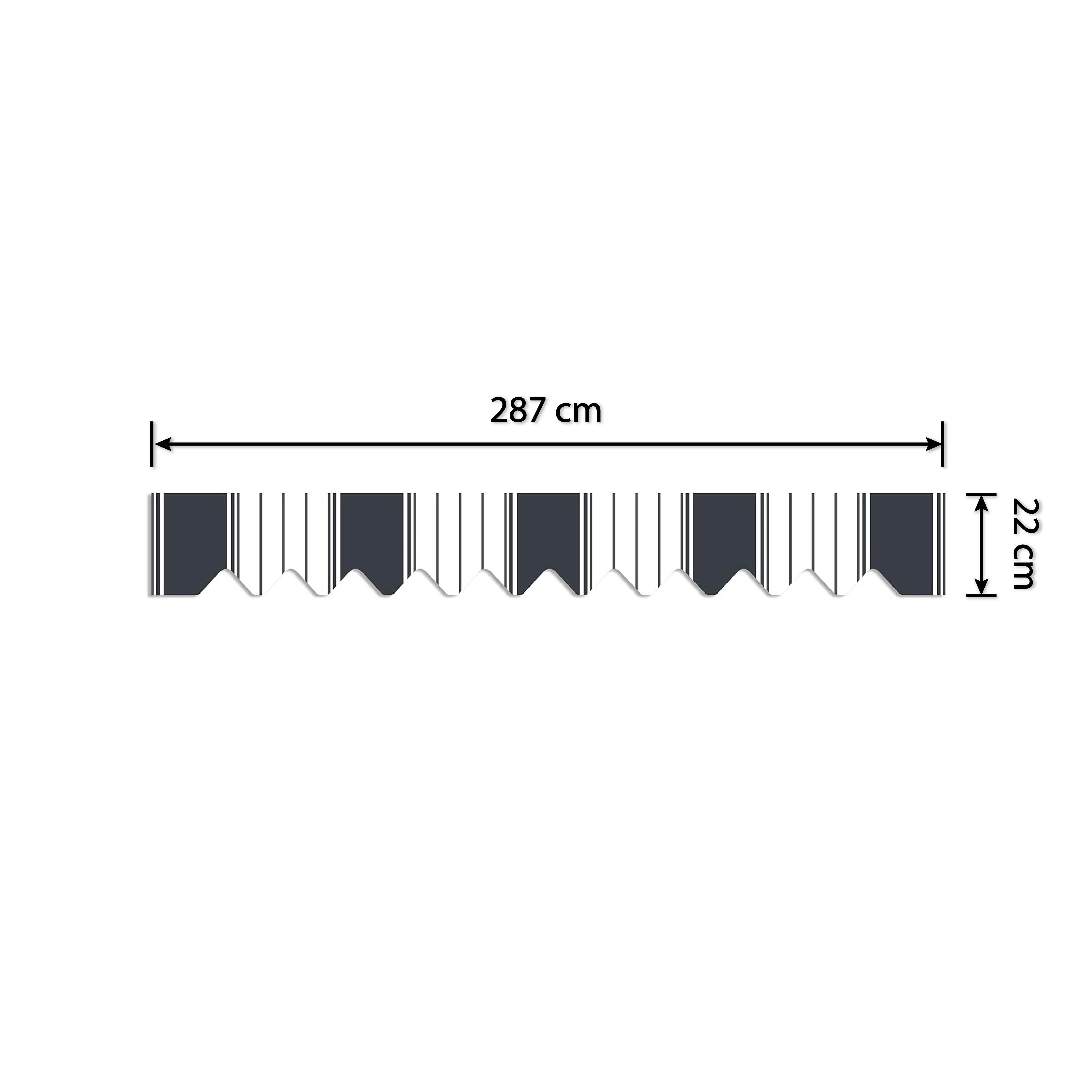HOME TRENDS Awnings only Valance 287 cm x 22 cm