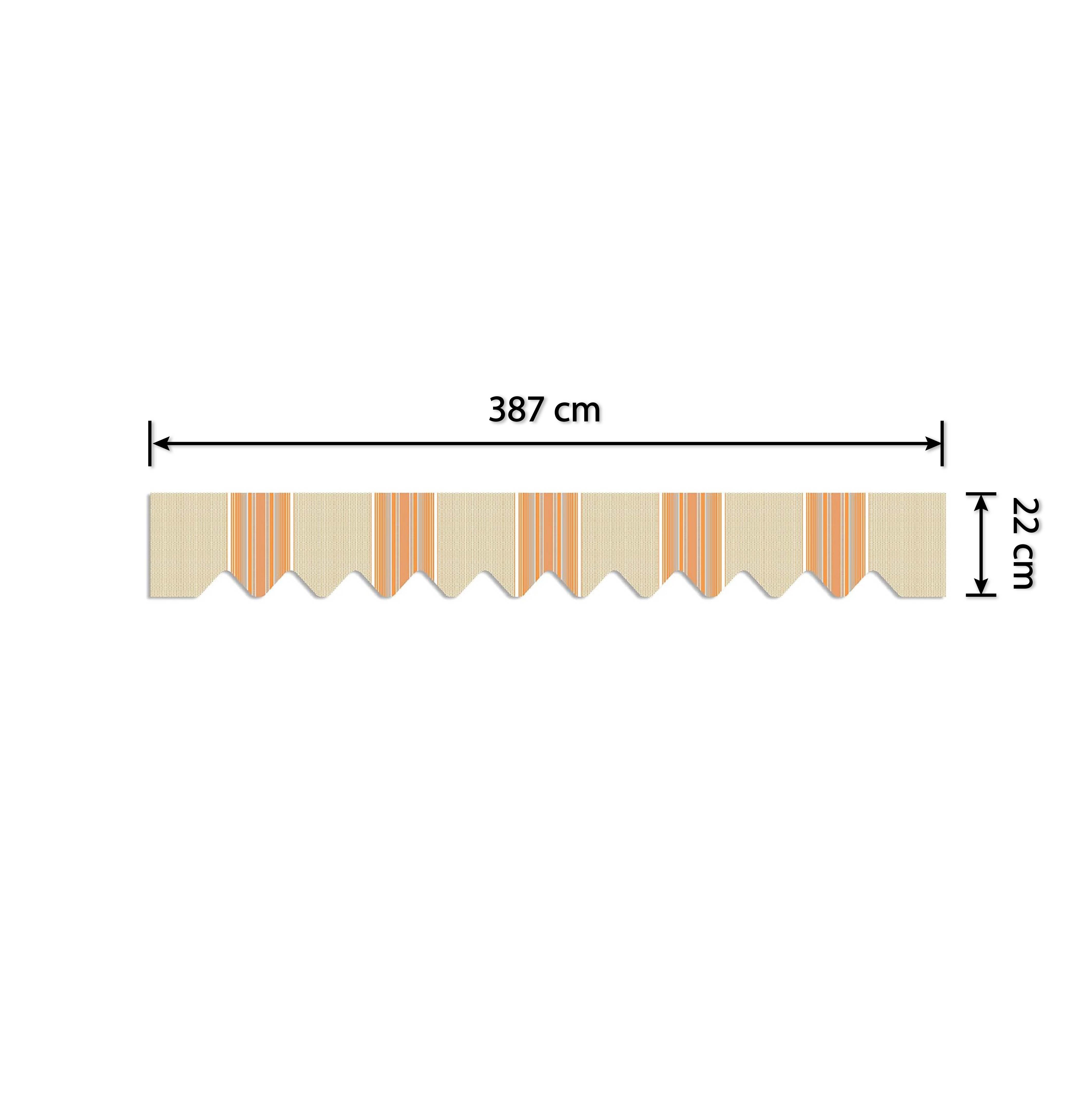 HOME TRENDS Awnings only Valance 387 cm x 22 cm