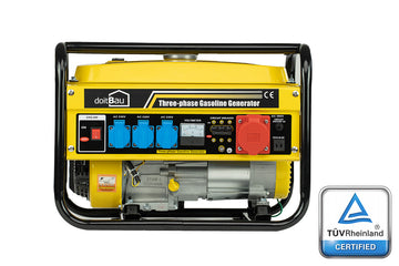 doitBau YFG3000T  3000W Benzin Stromerzeuger Generator Notstromaggregat Seilzugstarter 3-Phasen  Kostenlose Versand