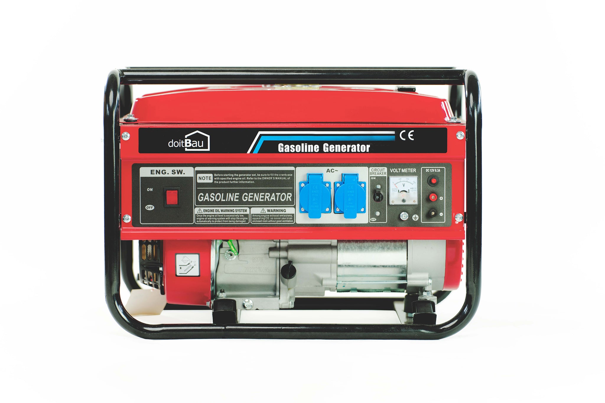 doitBau 3000W Benzin Stromerzeuger Generator Notstromaggregat Seilzugstarter Kostenlose Versand